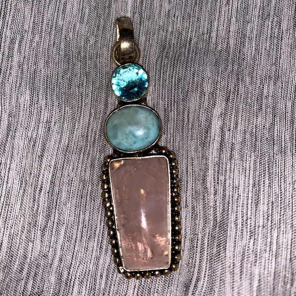 Stirling Silver Gem Pendant - Picture 2 of 3
